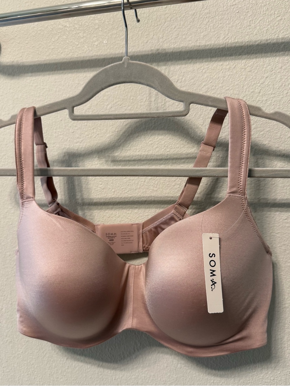 NWT Soma “Stunning Balconette Bra” in Adobe Rose, size 40D - Picture 6 of 7